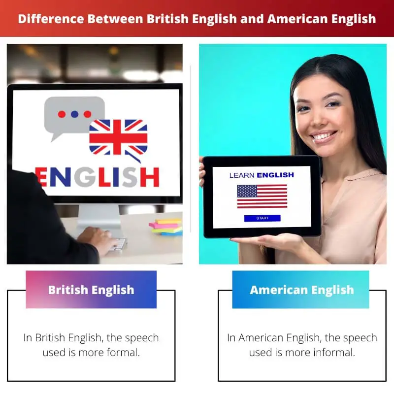 Difference Between British English and American English