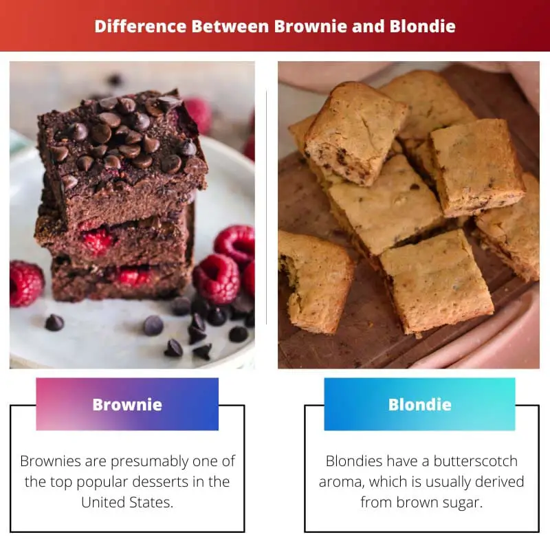 Difference Between Brownie and Blondie