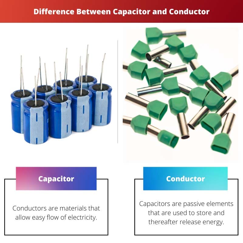 Difference Between Capacitor and Conductor