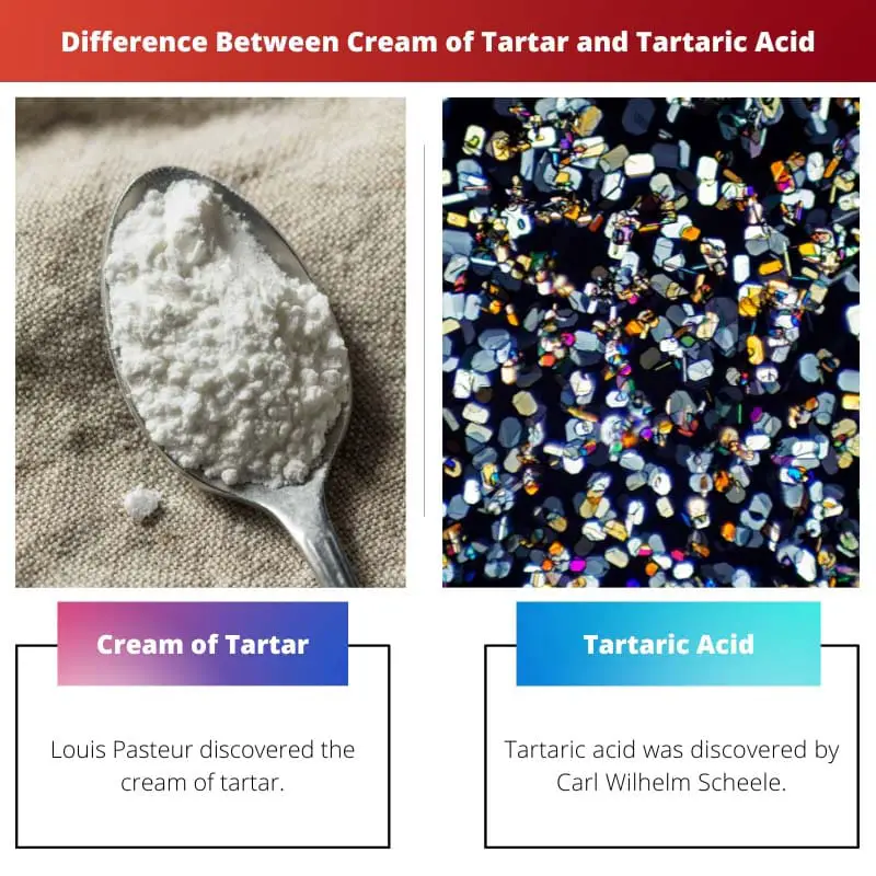 Difference Between Cream of Tartar and Tartaric Acid