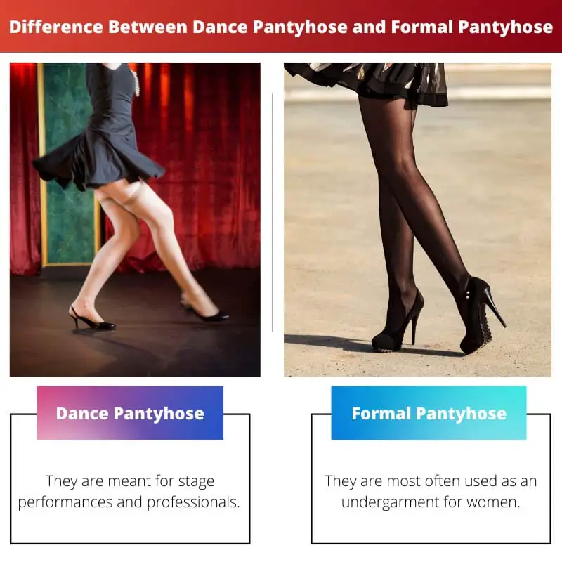 Difference Between Dance Pantyhose and Formal Pantyhose