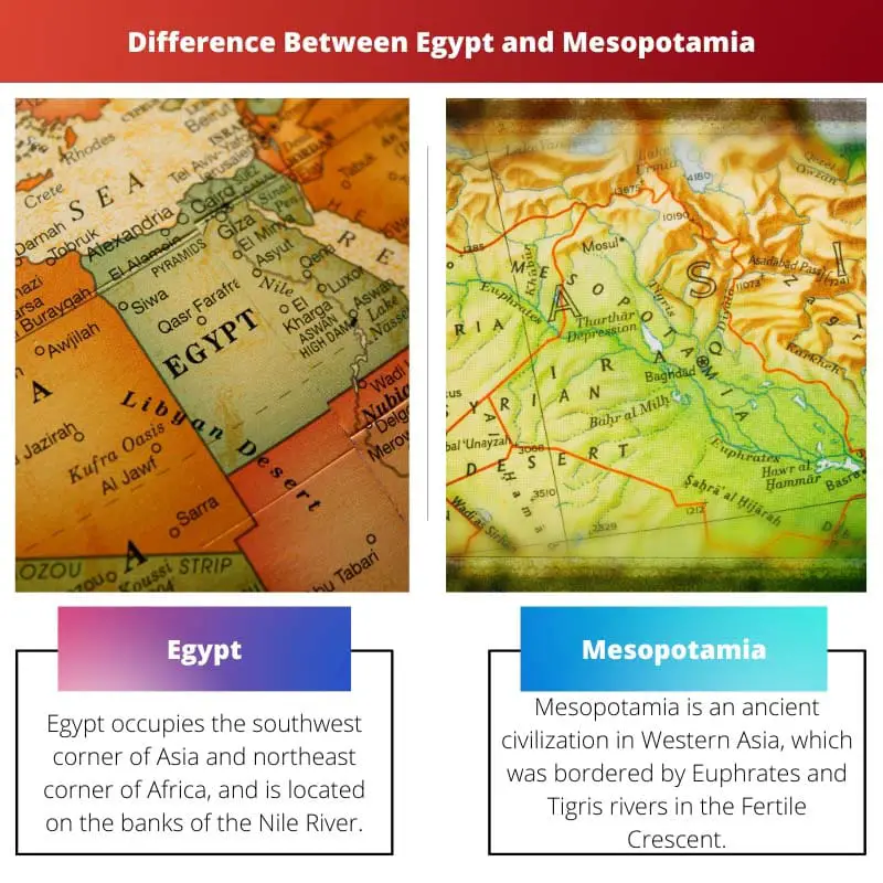 Difference Between Egypt and Mesopotamia