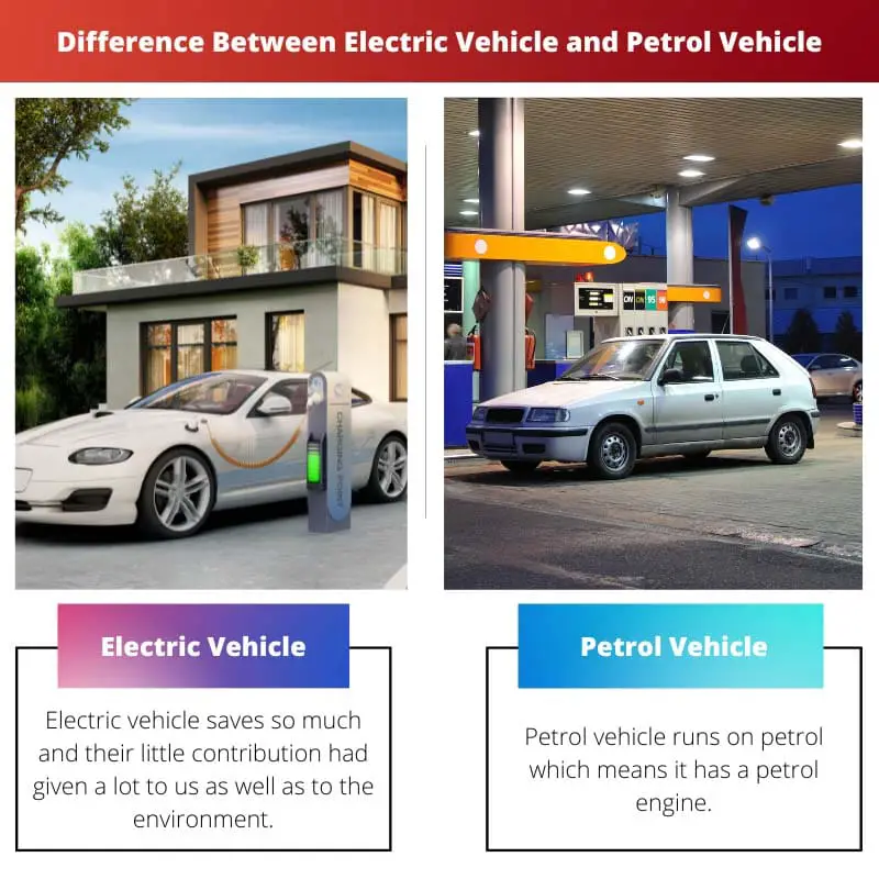 Difference Between Electric Vehicle and Petrol Vehicle