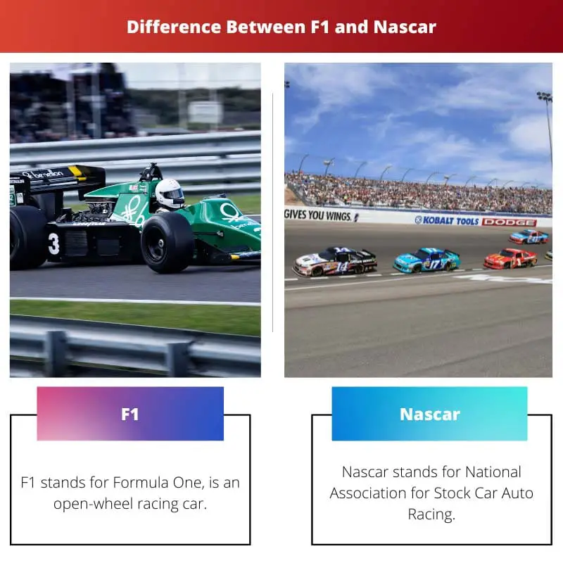 Difference Between F1 and Nascar
