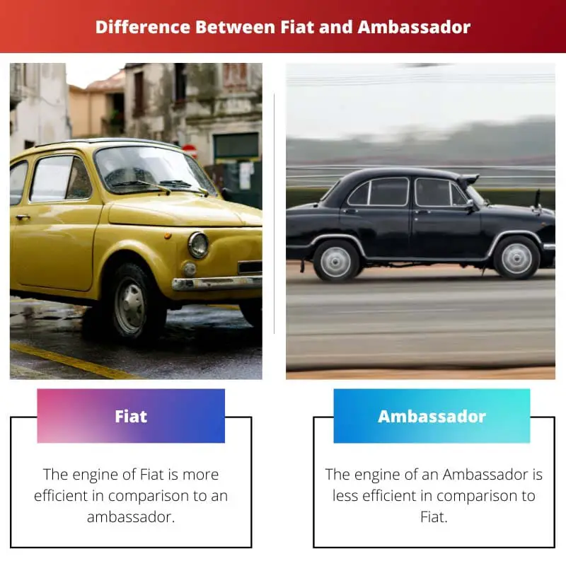 Difference Between Fiat and Ambassador