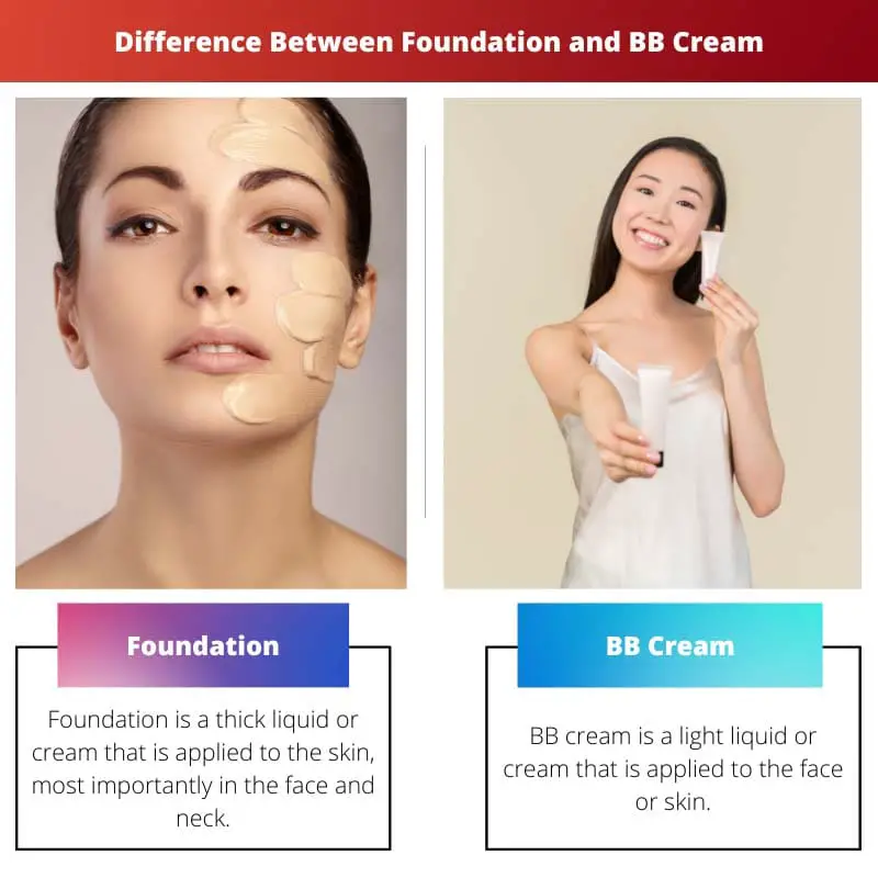 Difference Between Foundation and BB Cream