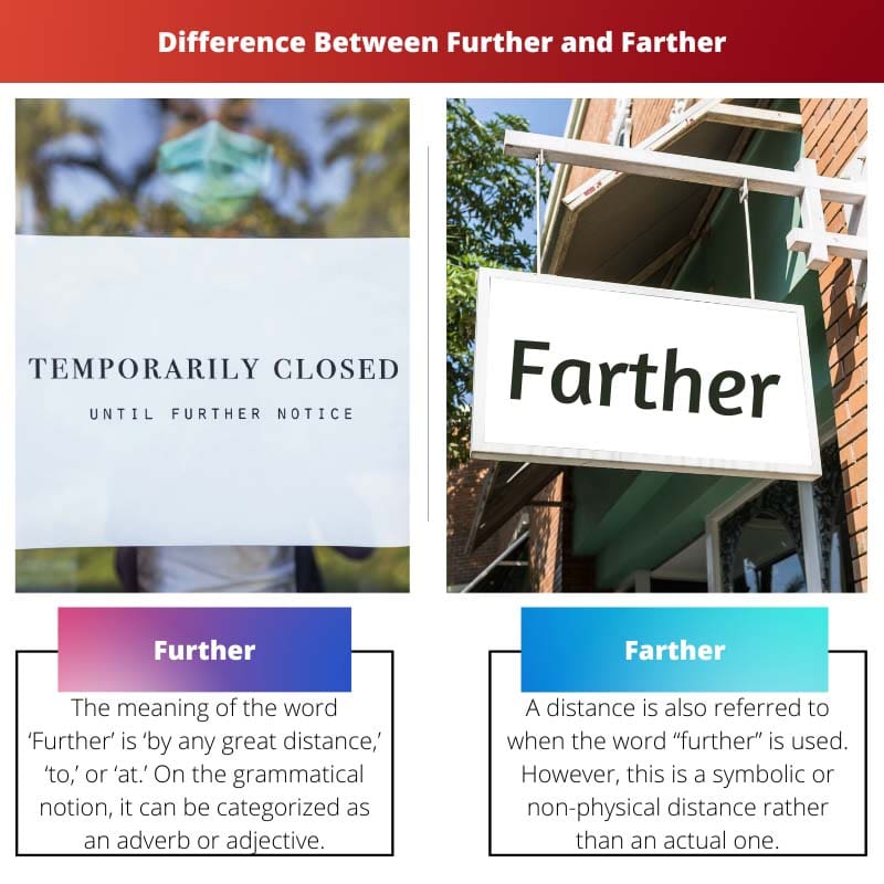 Difference Between Further and Farther