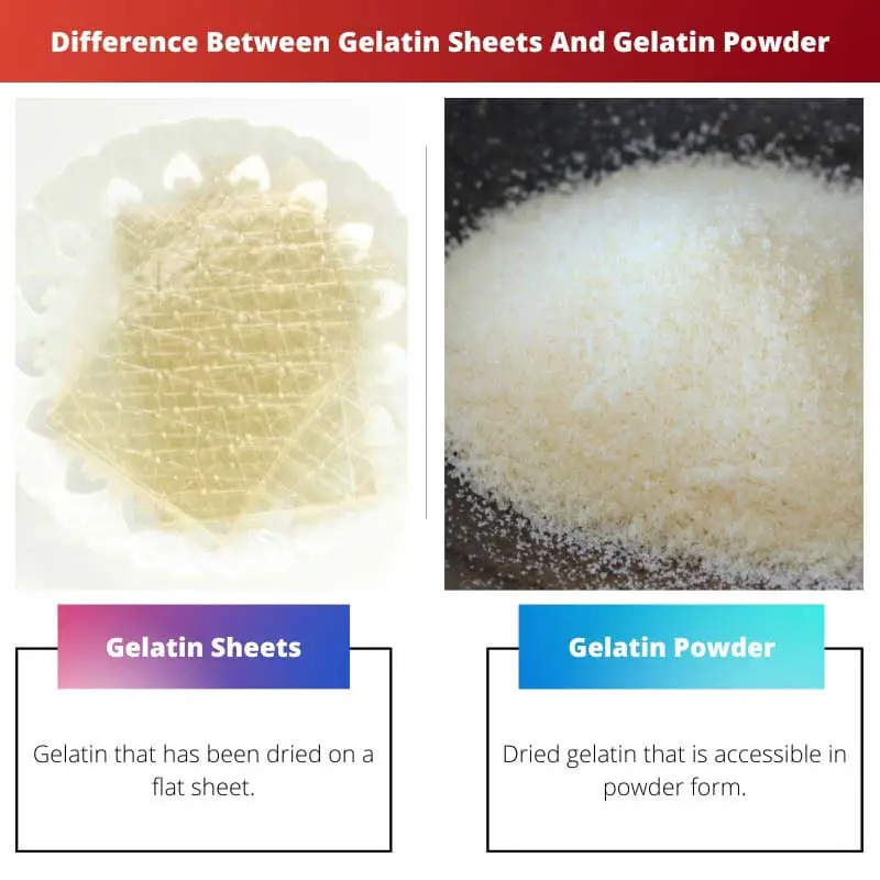 Difference Between Gelatin Sheets And Gelatin Powder