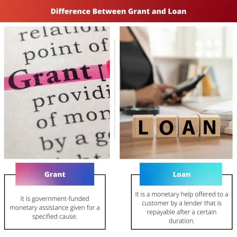 Difference Between Grant and Loan