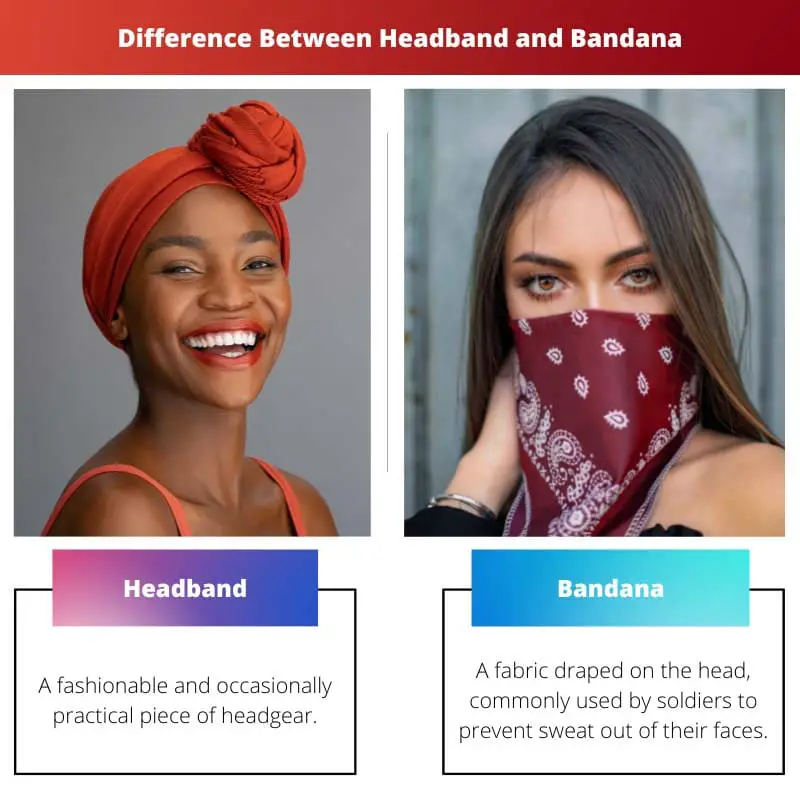 Difference Between Headband and Bandana