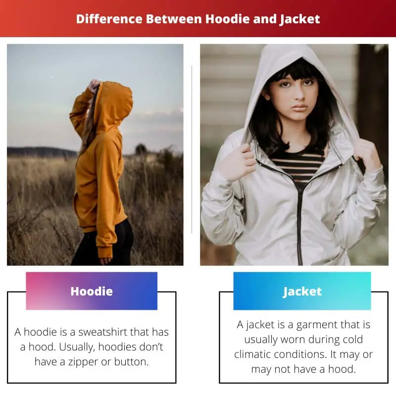 Difference Between Hoodie and Jacket