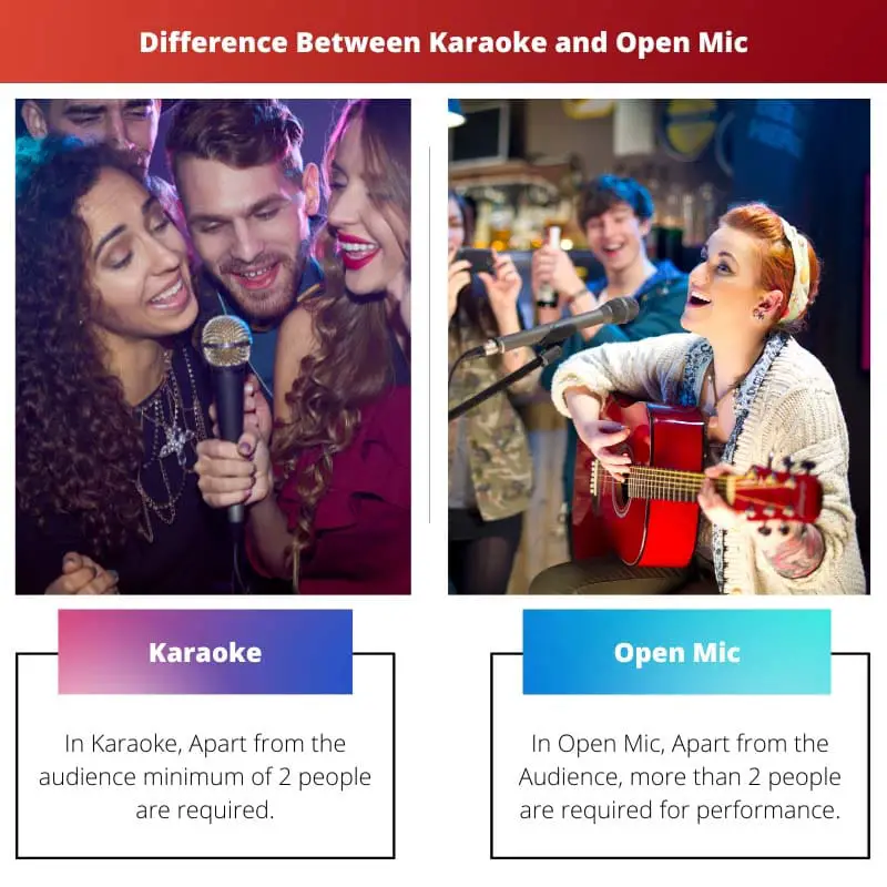 Difference Between Karaoke and Open Mic