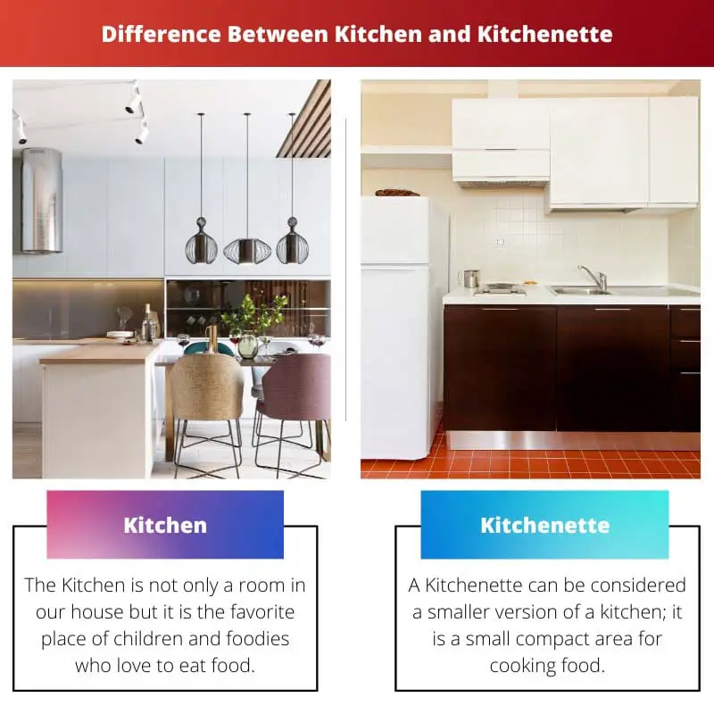 Difference Between Kitchen and Kitchenette