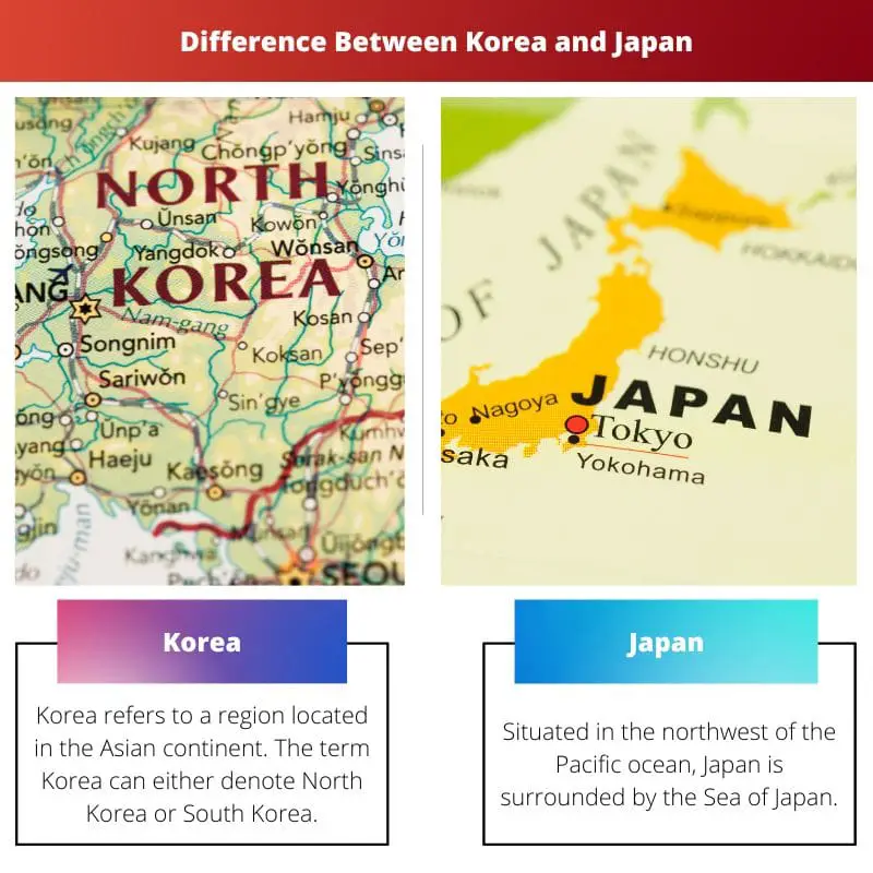 Difference Between Korea and Japan 1