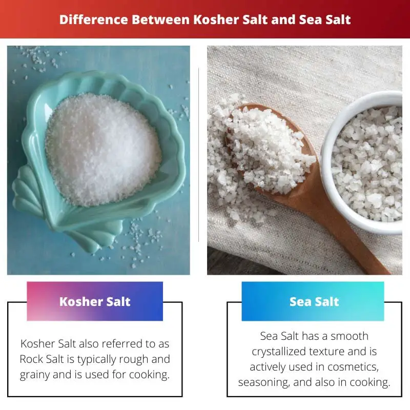 Difference Between Kosher Salt and Sea Salt