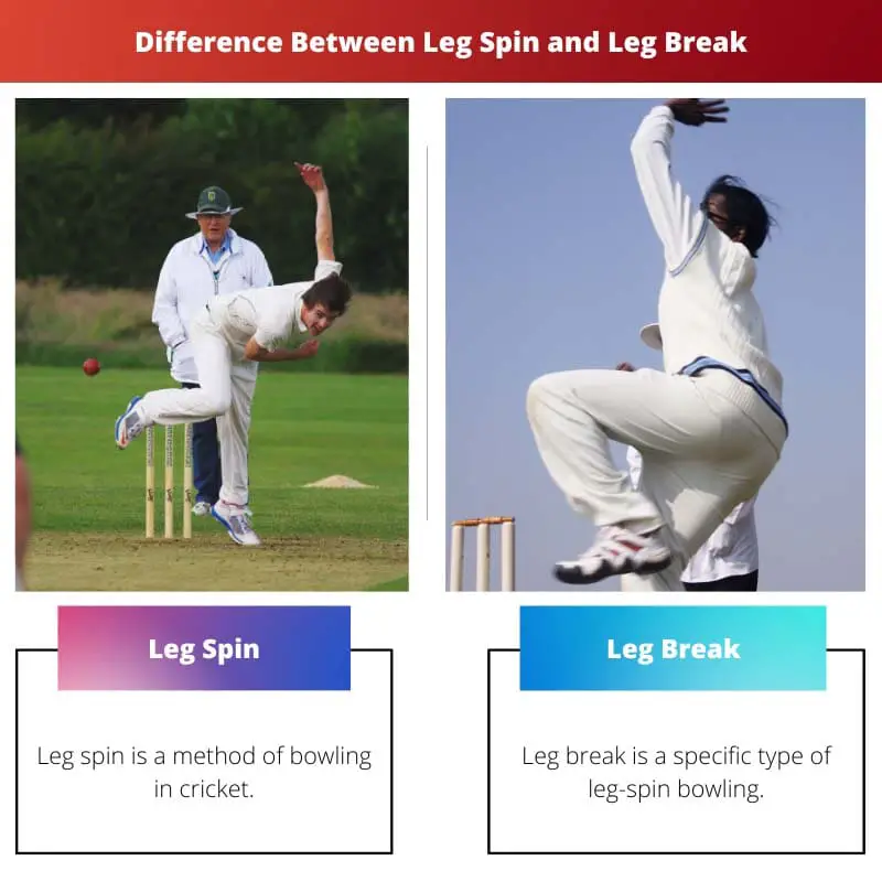 Difference Between Leg Spin and Leg Break