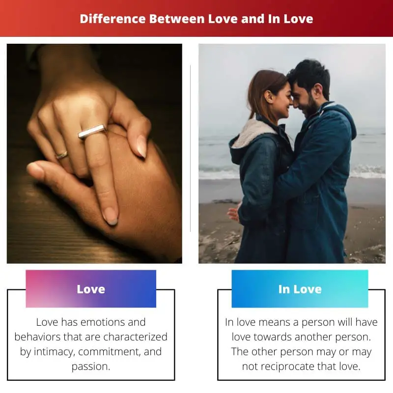 Difference Between Love and In Love