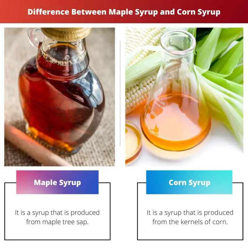 Difference Between Maple Syrup and Corn Syrup