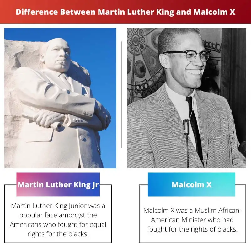 Difference Between Martin Luther King and Malcolm X