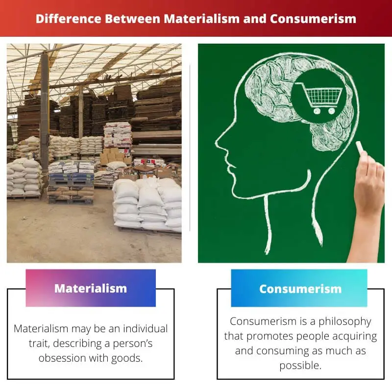 Difference Between Materialism and Consumerism