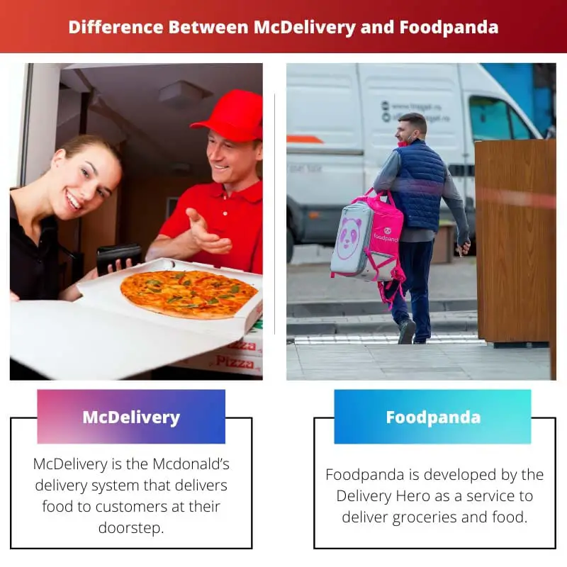 Difference Between McDelivery and Foodpanda