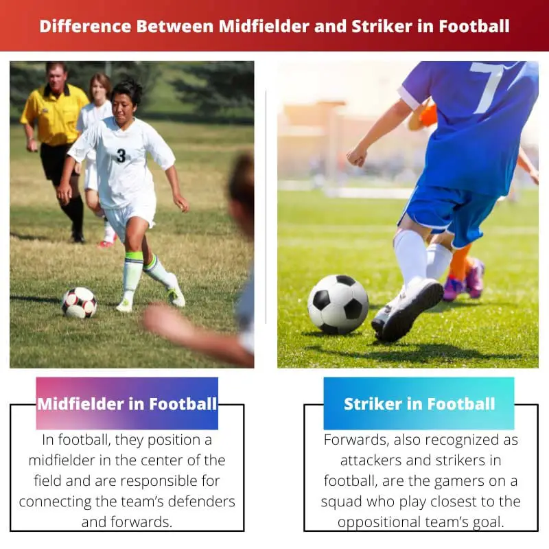 Difference Between Midfielder and Striker in Football