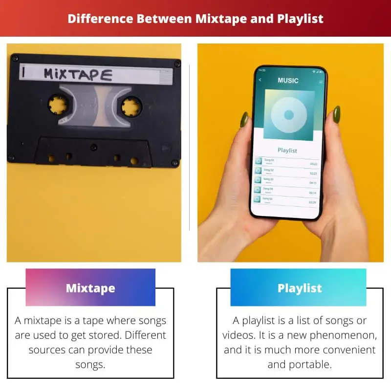 Difference Between Mixtape and Playlist