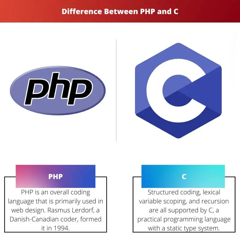 Difference Between PHP and C