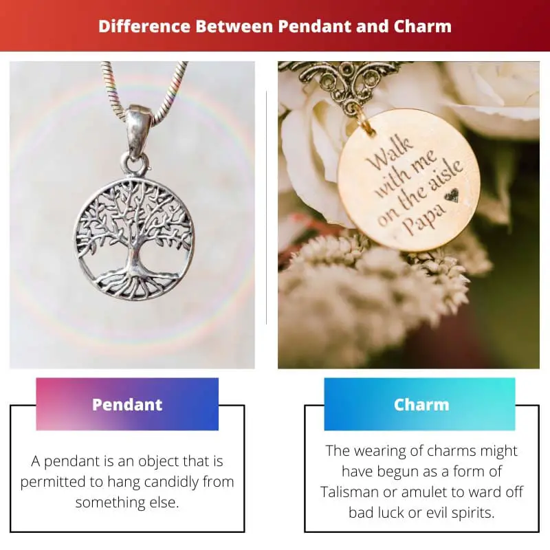 Difference Between Pendant and Charm