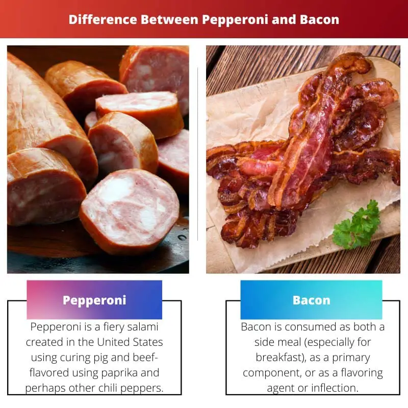 Difference Between Pepperoni and Bacon