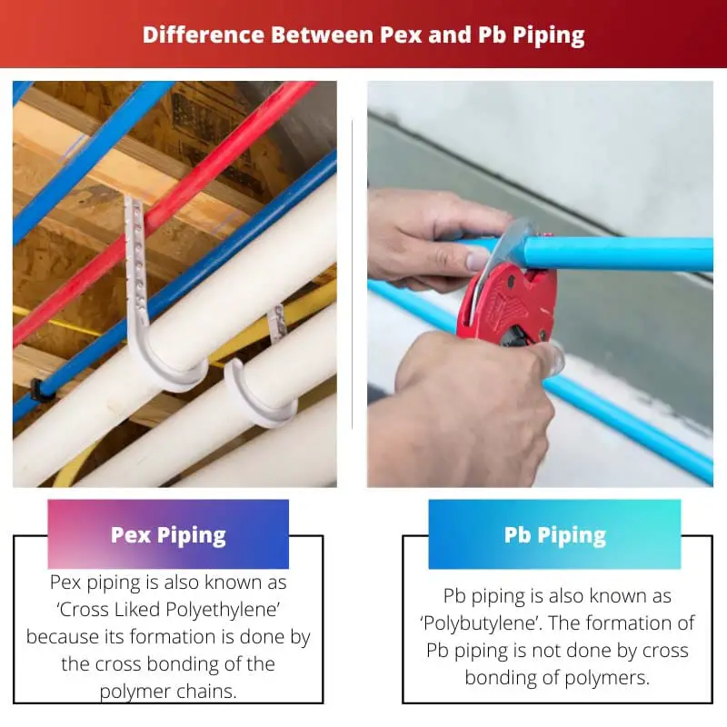 Difference Between Pex and Pb Piping