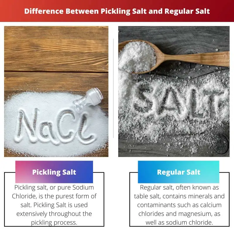 Difference Between Pickling Salt and Regular Salt