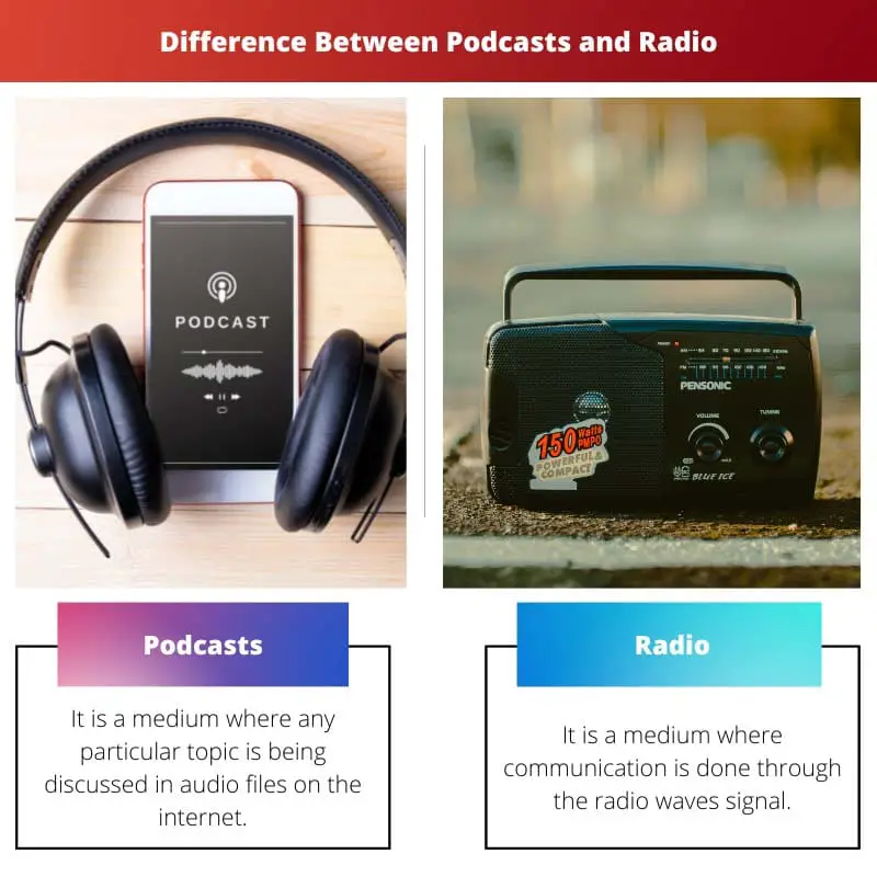 Difference Between Podcasts and Radio