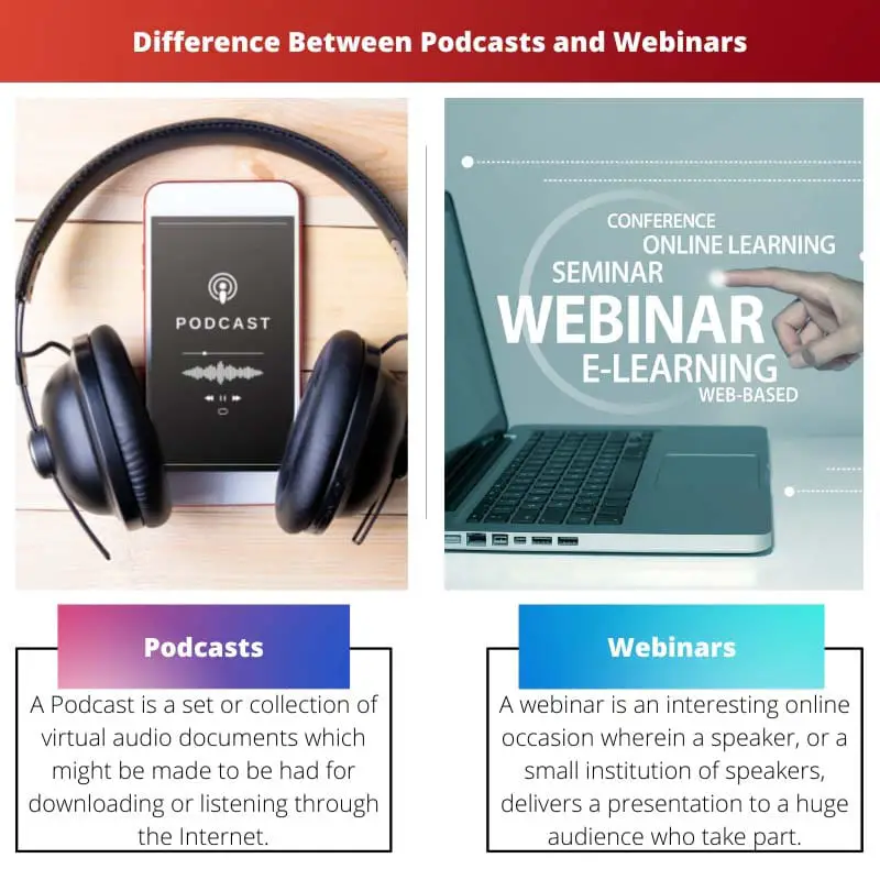 Difference Between Podcasts and Webinars
