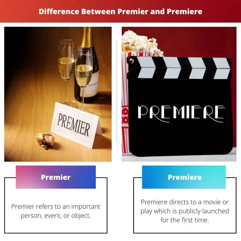 Difference Between Premier and Premiere