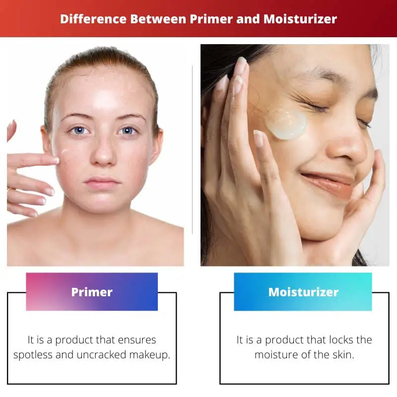 Difference Between Primer and Moisturizer
