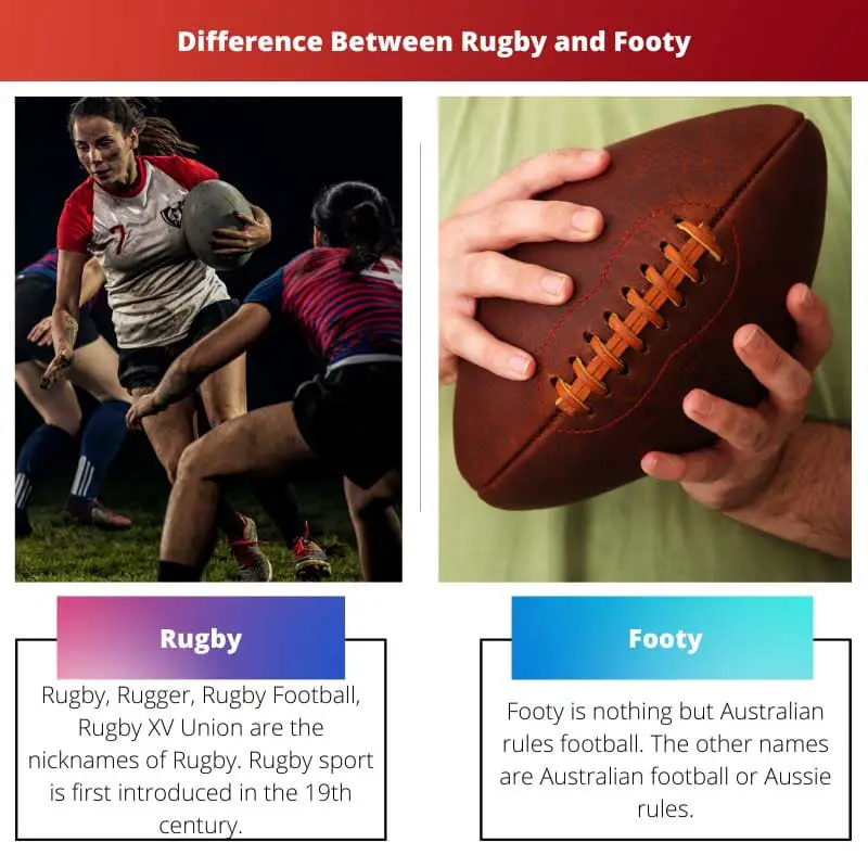 Difference Between Rugby and Footy