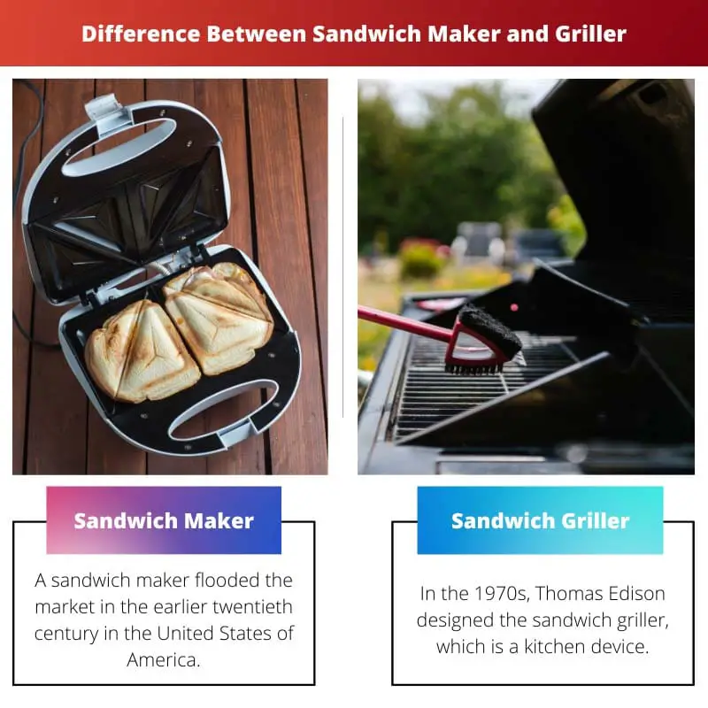 Difference Between Sandwich Maker and Griller