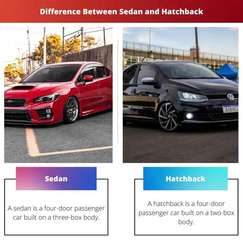 Difference Between Sedan and Hatchback