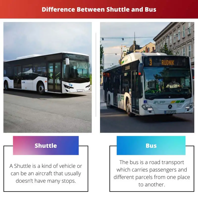 Difference Between Shuttle and Bus