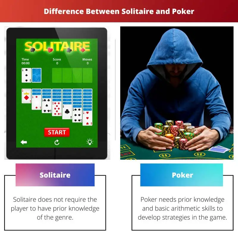 Difference Between Solitaire and Poker