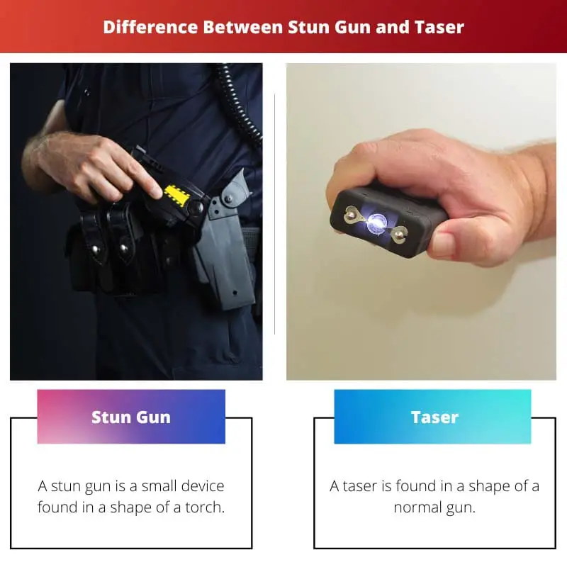 Difference Between Stun Gun and Taser