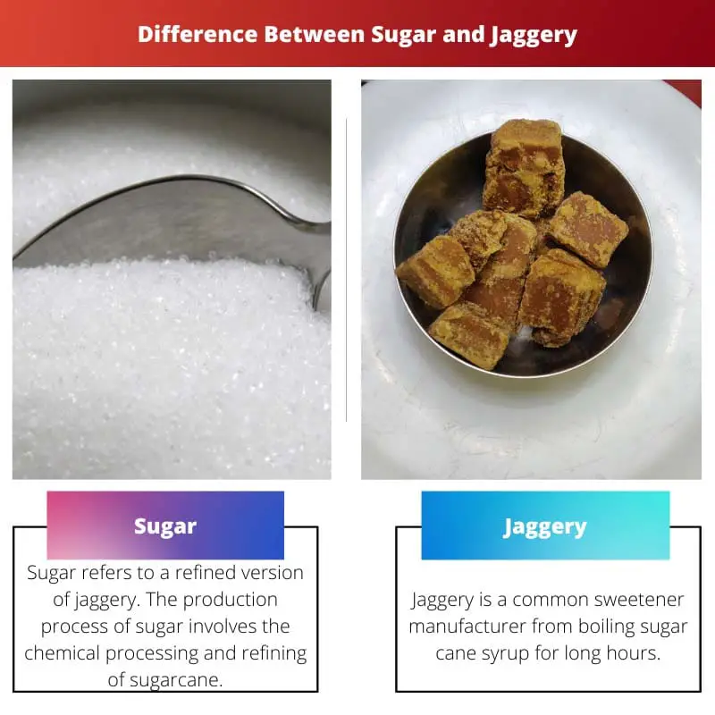 Difference Between Sugar and Jaggery