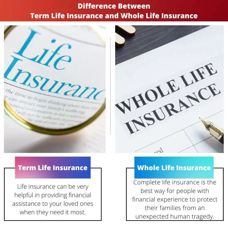 Difference Between Term Life Insurance and Whole Life Insurance