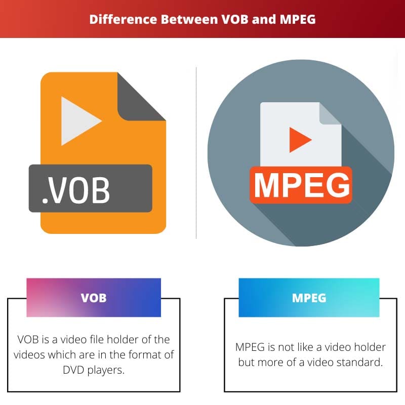Difference Between VOB and MPEG