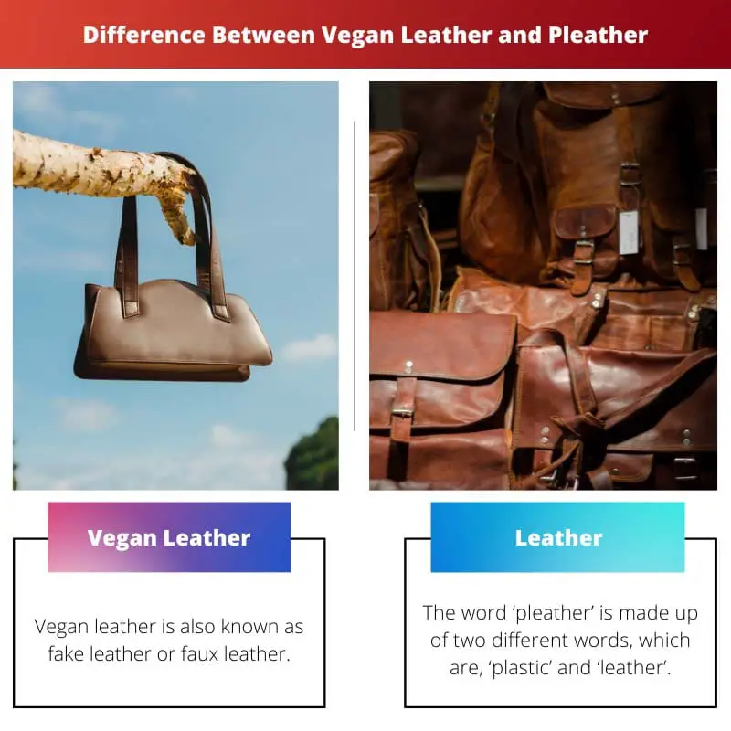 Difference Between Vegan Leather and Pleather