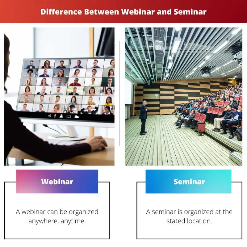 Difference Between Webinar and Seminar
