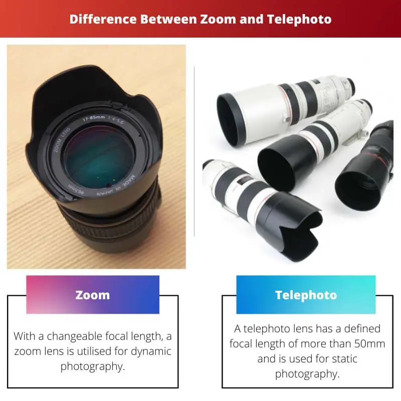 Difference Between Zoom and Telephoto