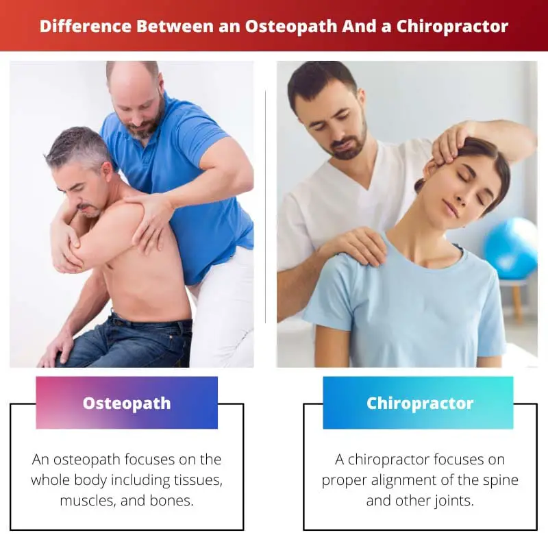 Difference Between an Osteopath And a Chiropractor