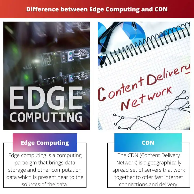 Difference between Edge Computing and CDN